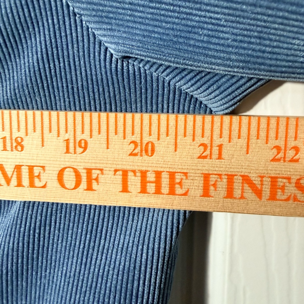 Coldwater Creek Blue Corduroy Blazer Jacket - Picture 8 of 8